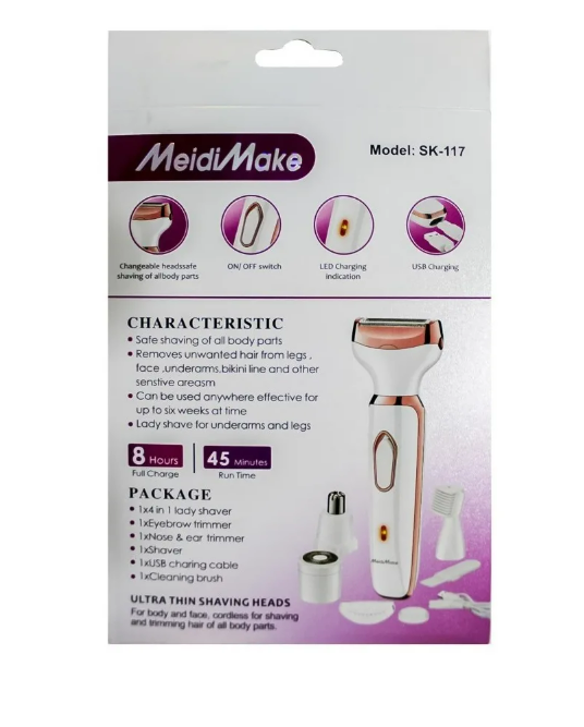 DEPILADORA 4 EN 1 RECARGABLE