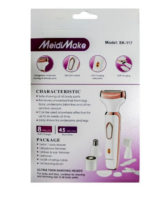DEPILADORA 4 EN 1 RECARGABLE