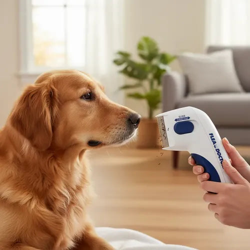 Cepillo Peine Eléctrico Mata Pulgas