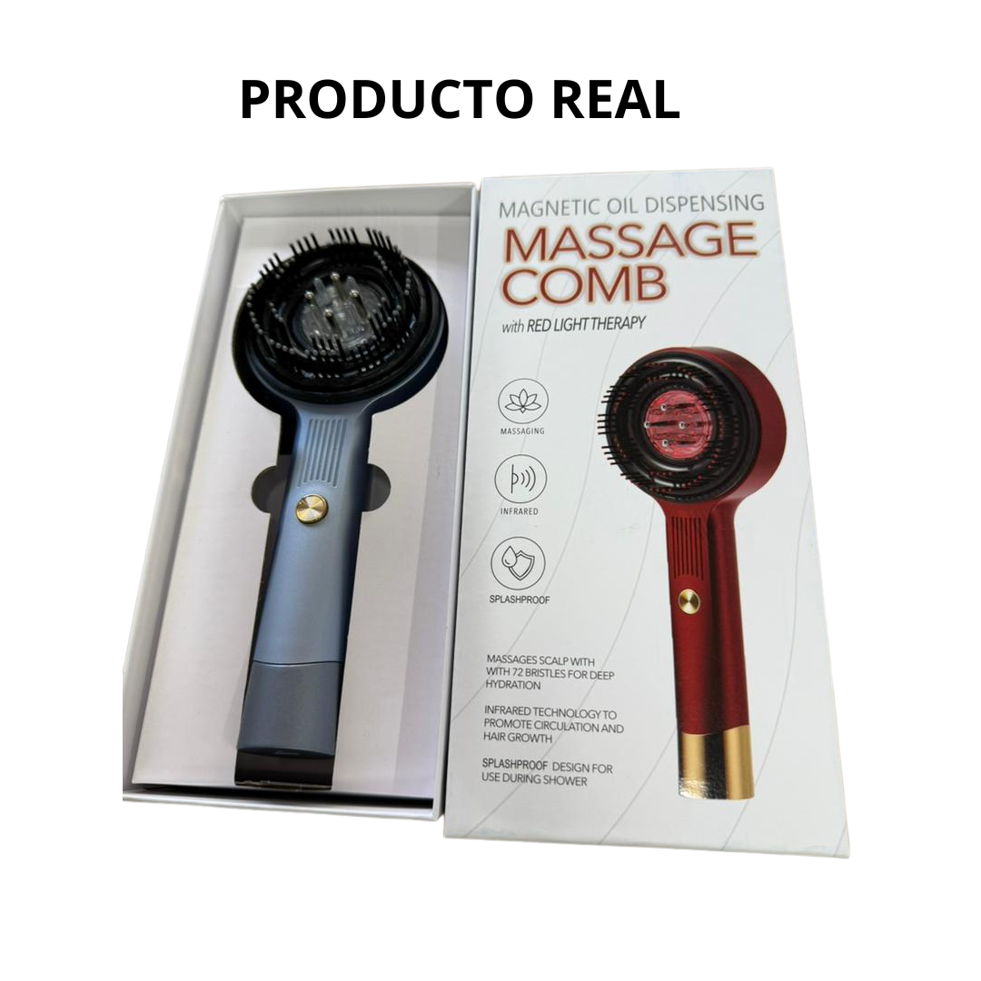 Cepillo Masajeador Cabello Terapia Luz